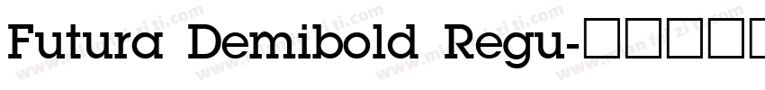 Futura Demibold Regu字体转换